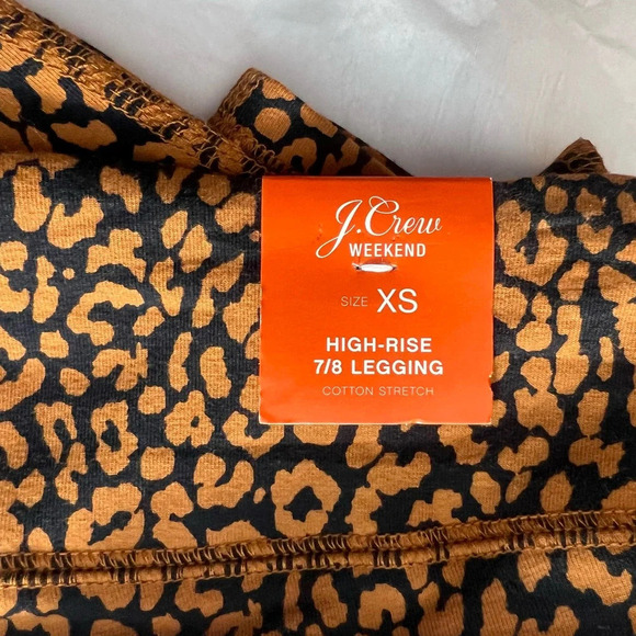 J.Crew Weekend High Rise 7/8 Leggings in Leopard Print - Picture 11 of 11